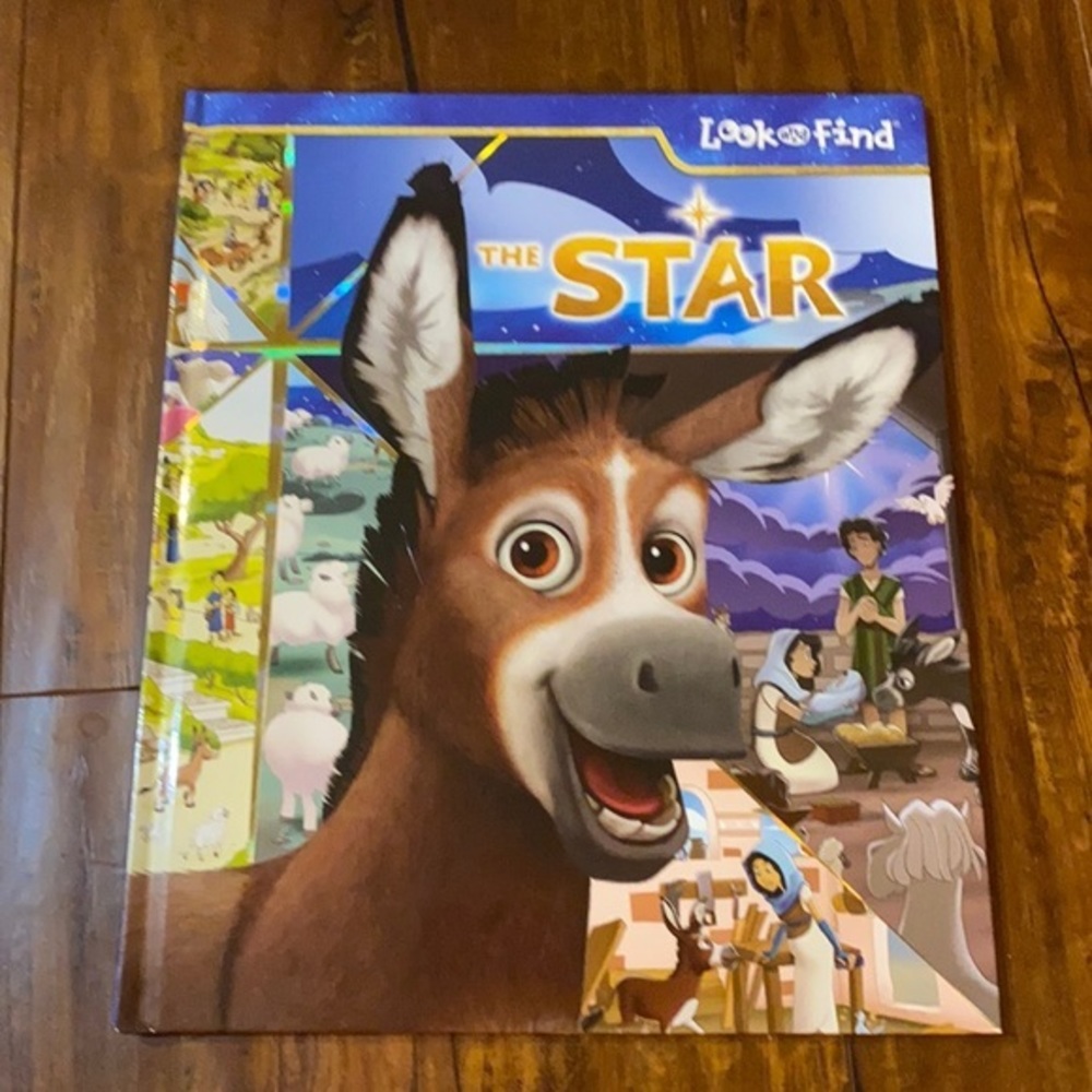 The Star Nativity Look & Find + I Spy Books Christian Christmas 2pc Lot